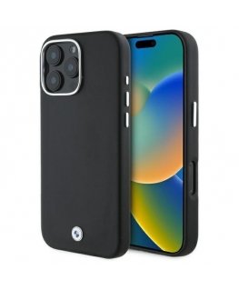 BMW BMHMP16L23PUFWK iPhone 16 Pro 6.3" black/black hardcase Sign Full Wrapped Metal MagSafe