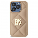 Dėklas DKNY DKHCP14SPQDSLE iPhone 14 6.1" smėlio spalva/beige Quilted Stack Logo Dėklas DKNY DKHCP14SPQDSLE iPhone 14 6.1" smėlio spalva/beige Quilted Stack Logo