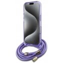 Case Guess GUHMP16SHCTSGNSU iPhone 16 6.1" purple/purple hardcase Crossbody Cord Script MagSafe Case Guess GUHMP16SHCTSGNSU iPhone 16 6.1" purple/purple hardcase Crossbody Cord Script MagSafe