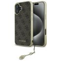 Case Guess GUHCP16MGF4GBR iPhone 16 Plus 6.7" brown/brown hardcase 4G Charms Collection