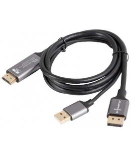 HDMI Cable(M)-DISPLAYPORT(M) 1M 4K BLACK LANBERG