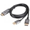 HDMI Cable(M)-DISPLAYPORT(M) 1M 4K BLACK LANBERG HDMI Cable(M)-DISPLAYPORT(M) 1M 4K BLACK LANBERG