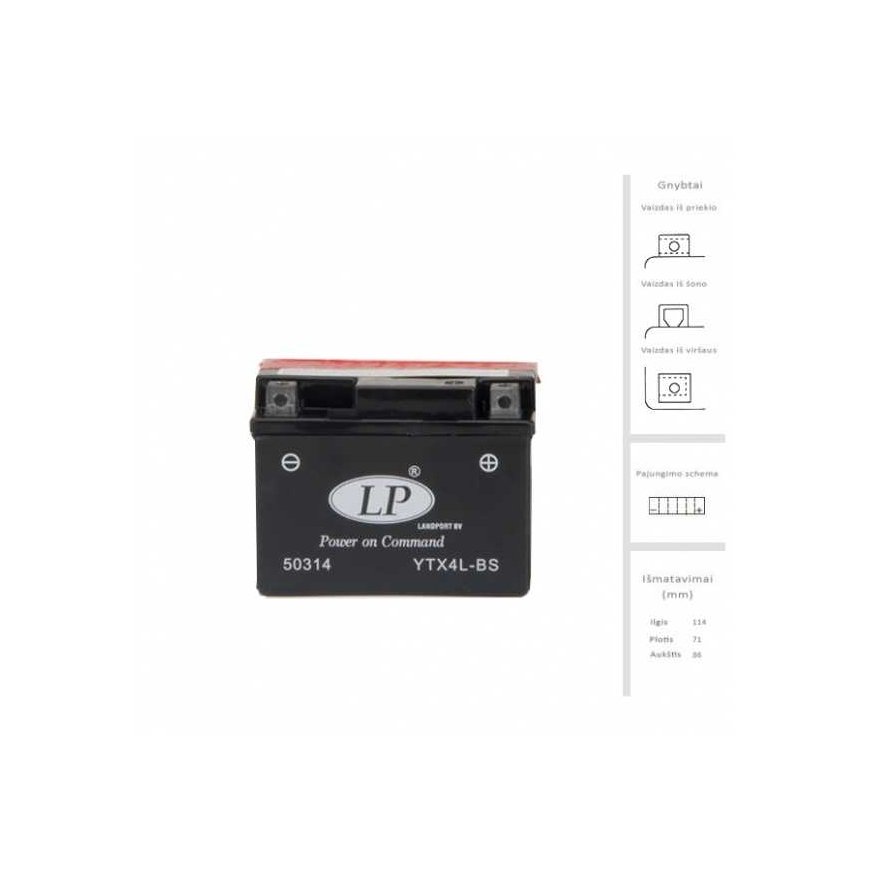 Landport Battery 3 Ah 12V