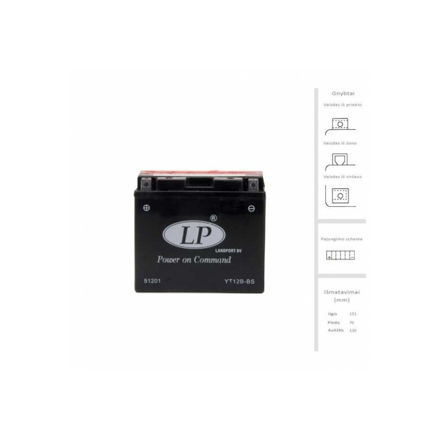 Landport Battery 10 Ah 175 A