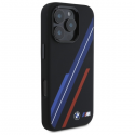 Case BMW BMHMP16X23SSPK iPhone 16 Pro Max 6.9" black/black hardcase Silicone Random Lines MagSafe