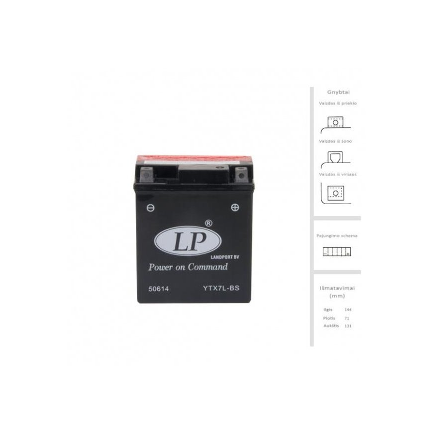 Landport Battery 6 Ah 12V