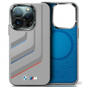 Case BMW BMHMP16X23SLIG iPhone 16 Pro Max 6.9" gray/grey hardcase Silicone Turning Lines MagSafe