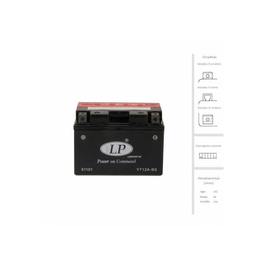 Landport Battery 10 Ah 12V
