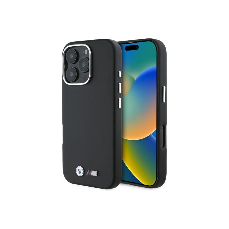 Case BMW BMHCP16L23PMWK iPhone 16 Pro 6.3" black/black hardcase M Smooth Full Wrapped Metal – 3