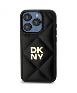 Case DKNY DKHCP15MPQDSLK iPhone 15 Plus 6.7" black/black Quilted Stack Logo