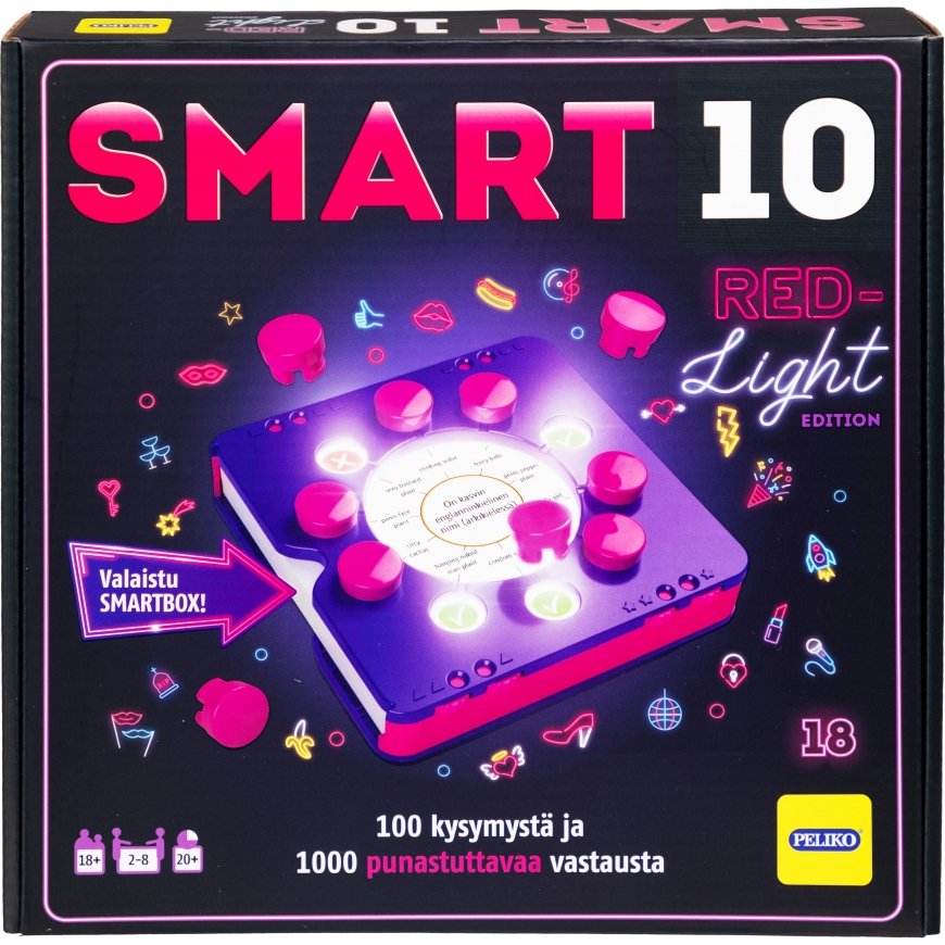 Smart10 Red Light Edition quiz game – 2
