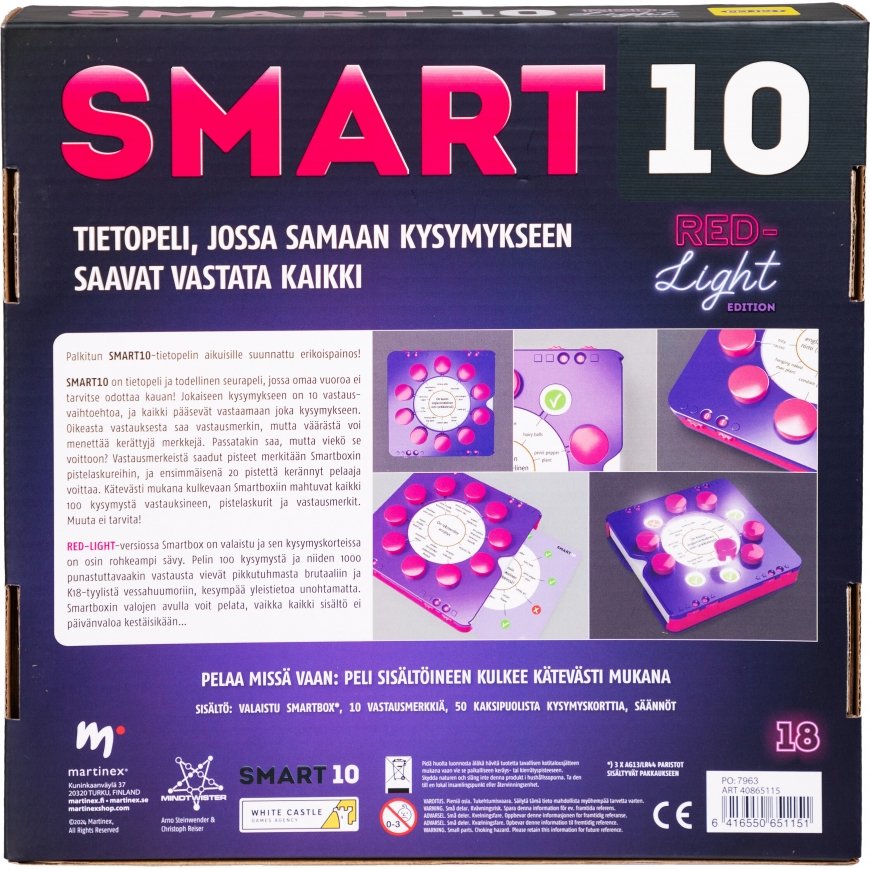 Smart10 Red Light Edition -visailupeli – 3