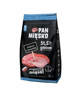 PAN MIĘSKO Vasikaliha vutiga L - kuivtoit kutsikatele - 9kg