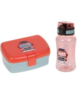 Lassig Tiny Drivers Wóz strażacki Zestaw Na Lunch: lunchbox + butelka 460ml 12100576440