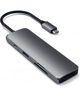 Satechi USB-C Multiport Pro -adapteri, tähtiharmaa