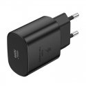 Foneng EU51 USB-C 25W mains charger (black) Foneng EU51 USB-C 25W mains charger (black)