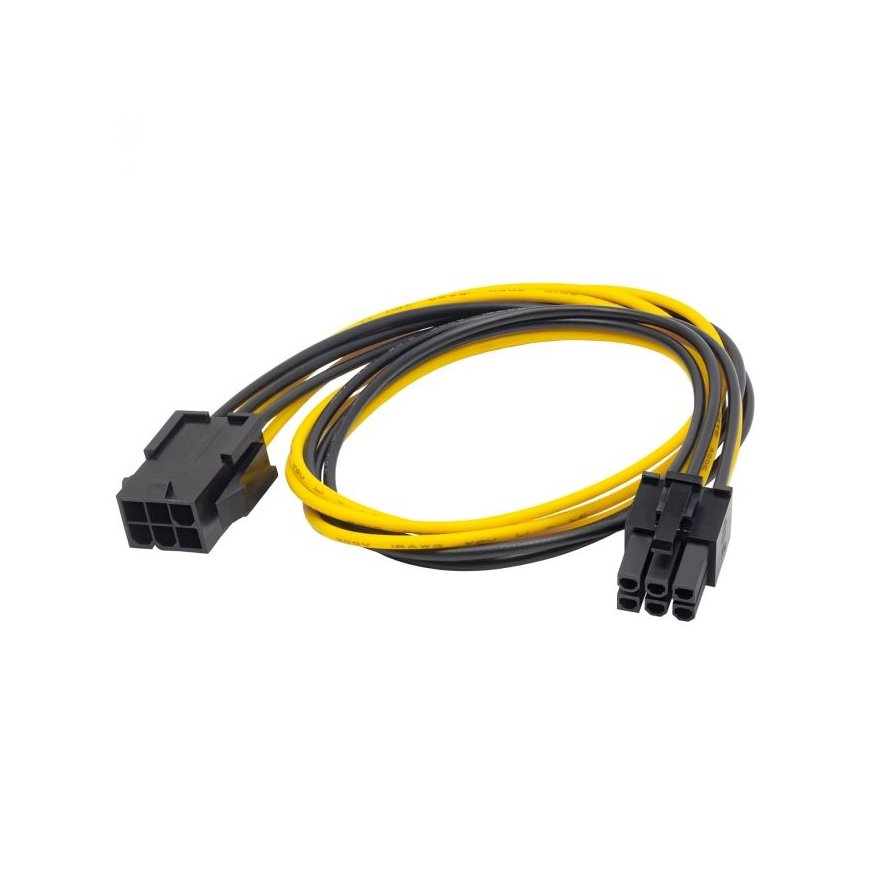 Adapter with cable Akyga AK-CA-46 extension PCI-E 6 pin (f) | PC
