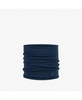 Bandana BUFF MERINO SMAGA SVARA KAKLA SILTĀKS SOLIDA NAKTS ZILS