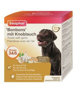 Vitamin supplemented food - Beaphar Mutton Fat Treats Garlic 245