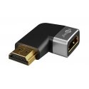 72012 HDMI Angled Adapter 270° Horizontal, 8K @ 60 Hz, Gold-Plated, Black, Silver 72012 HDMI Angled Adapter 270° Horizontal, 8K @ 60 Hz, Gold-Plated, Black, Silver
