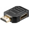 72012 HDMI Angled Adapter 270° Horizontal, 8K @ 60 Hz, Gold-Plated, Black, Silver 72012 HDMI Angled Adapter 270° Horizontal, 8K @ 60 Hz, Gold-Plated, Black, Silver