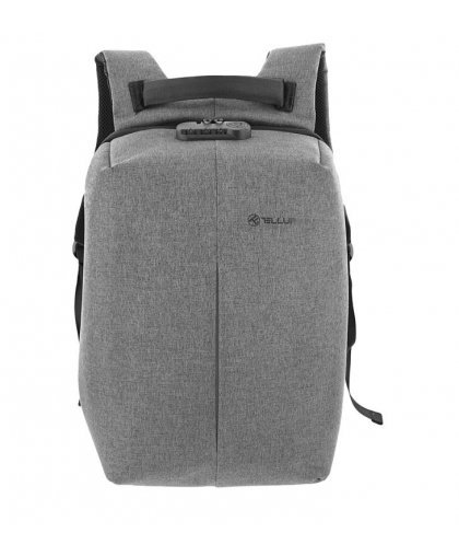 Tellur 15.6 Notebook Backpack Antitheft V2, USB port, gray