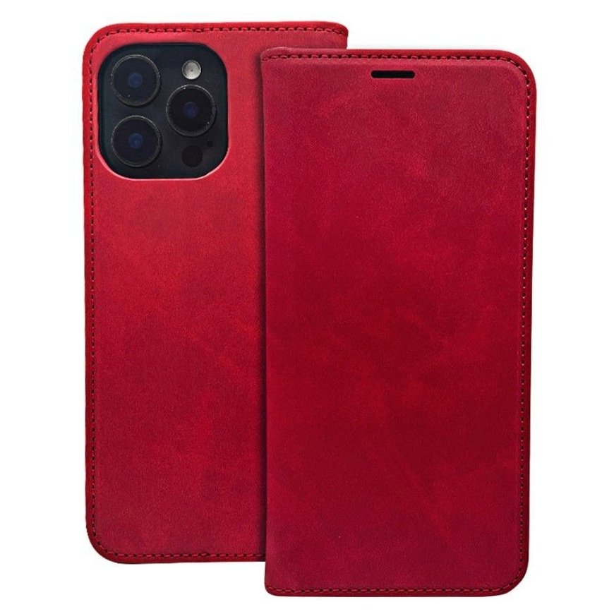 Samsung Galaxy A35 5G Smart Suede case Red