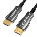 Claroc Kabel optyczny HDMI 2.1 w oplocie AOC 8K@60Hz, 4K@120Hz 15 m