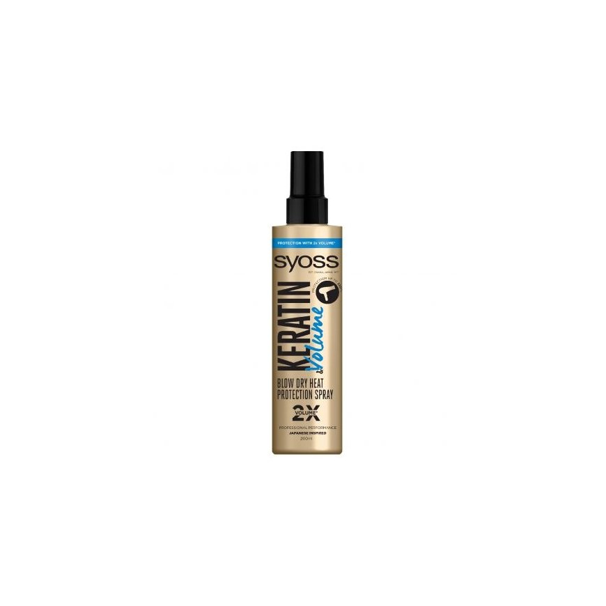 SYOSS_Keratin & Volume spray do włosów termoochronny nadajacy objętość 200ml – 2