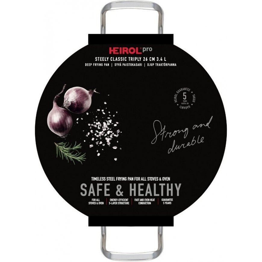 Heirol Steely Classic Triply frying pan 26 cm / 3.4 L – 5
