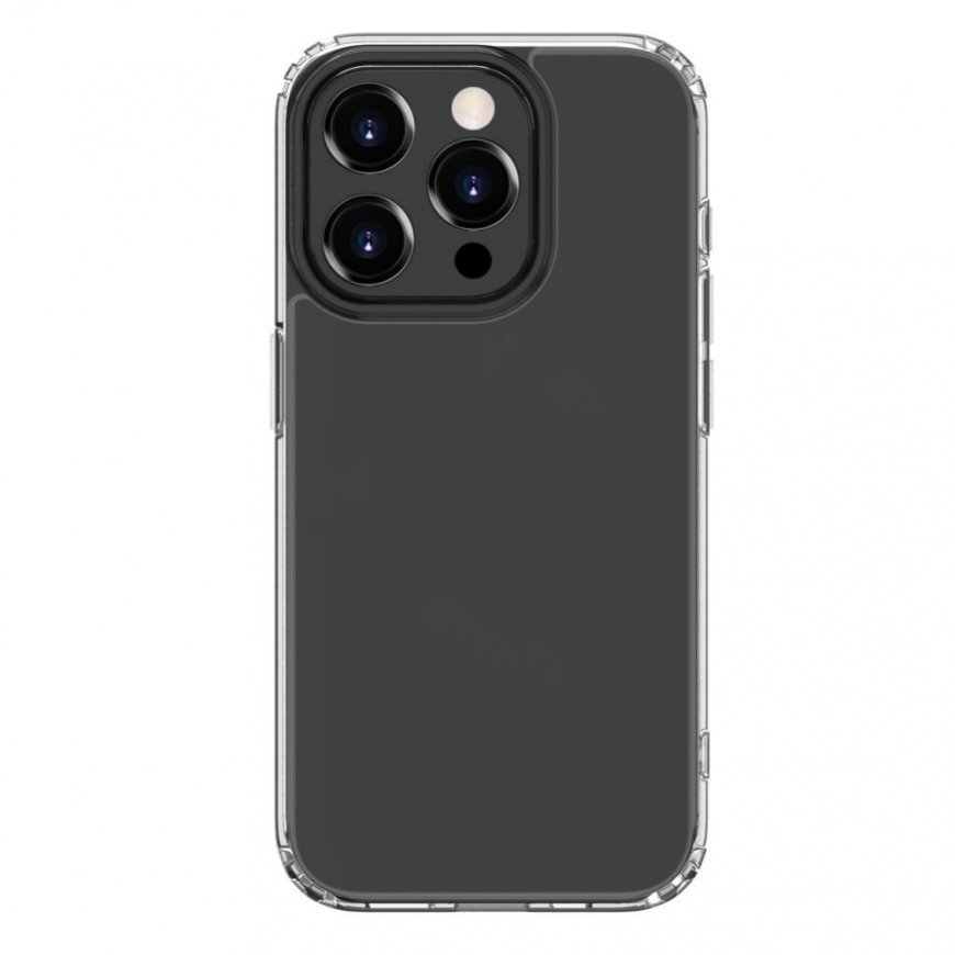 Apple iPhone 15 Pro Military Shockproof Silicone Case Transparent