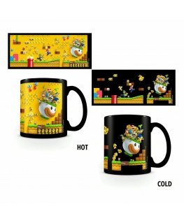 Pyramid Super Mario Gold Coin Rush puodelis| Reaguojantis į karštį 315ml