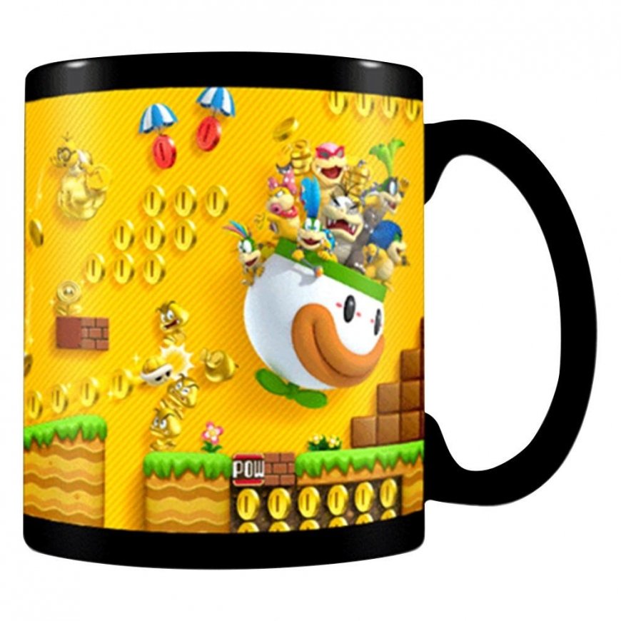 Pyramid Super Mario Gold Coin Rush puodelis| Reaguojantis į karštį 315ml – 2