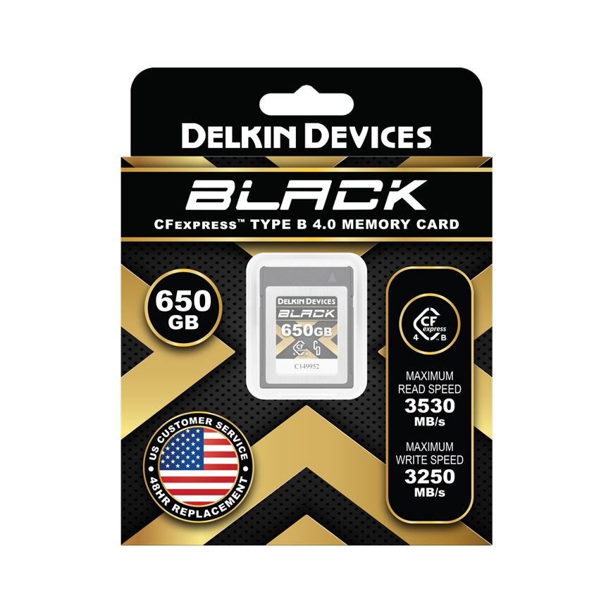 Atminties kortelė Delkin CFexpress Juodas R3530/W3250 (4.0) 650GB – 2