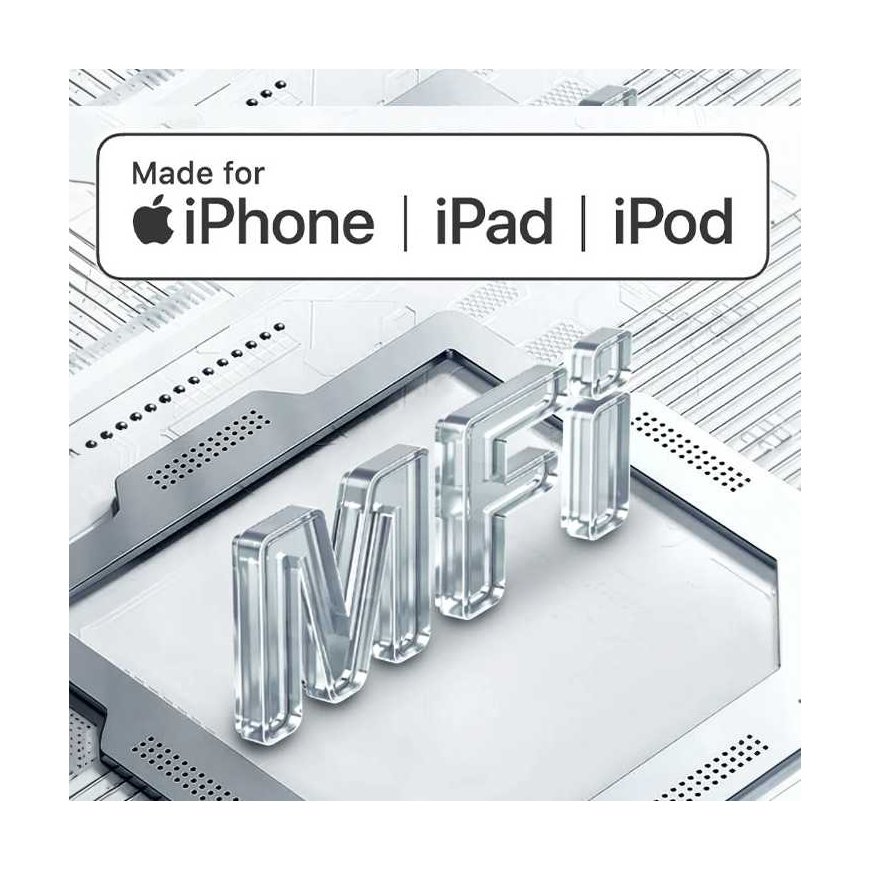 LDNIO MFI01 įkrovimo laidas Apple įrenginiams – 2
