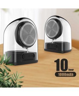 Devia Crystal series TWS speaker with silicon case (2pcs) black
