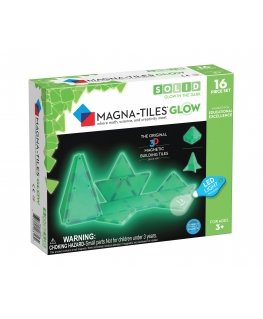MAGNA-TILES Magnetinis šviečiantis konstruktorius, 16 det.