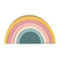 Petite&Mars Rainbow - toy, silicone puzzle | Intense ocher