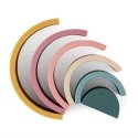 Petite&Mars Rainbow - žaislas, silikoninė dėlionė | Intensyvi ochra