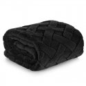 Eurofirany Blanket bedspread 150x200 Caro black with microfiber D91 Eurofirany Blanket bedspread 150x200 Caro black with microfiber D91