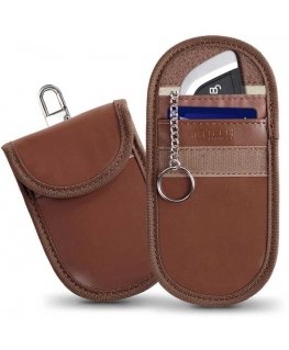 Tech-Protect key pouch RFID Signal Blocker KLR100, brown