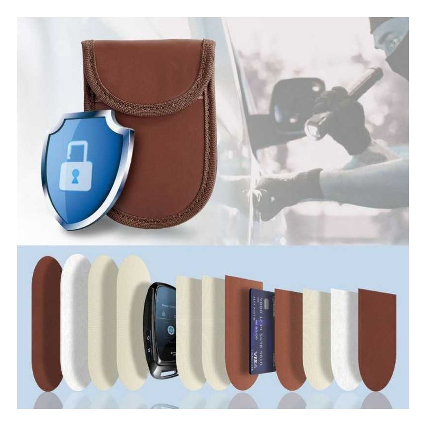 Tech-Protect key pouch RFID Signal Blocker KLR100, ruda – 2