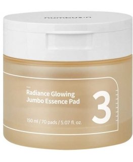 Numbuzin No.3 Radiance Glowing Jumbo Essence Pad Toning Pads 70pcs