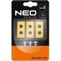 Neo Tools Knife set for cutting robot 04-621, 3 pcs., coated with titanium. Neo Tools Knife set for cutting robot 04-621, 3 pcs., coated with titanium.