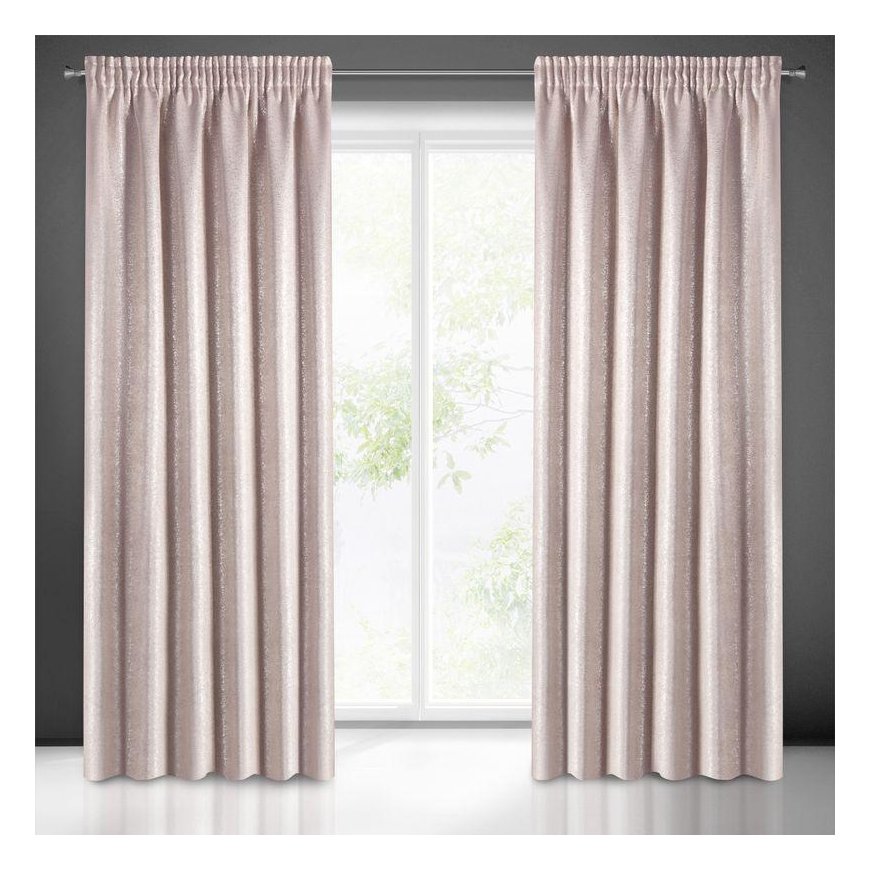 Eurofirany Curtains EBRU / Pink + SR 135X270 TAPE