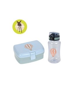 Lassig Tiny Drivers Balon Zestaw Na Lunch: lunchbox + butelka 460ml 12100578650