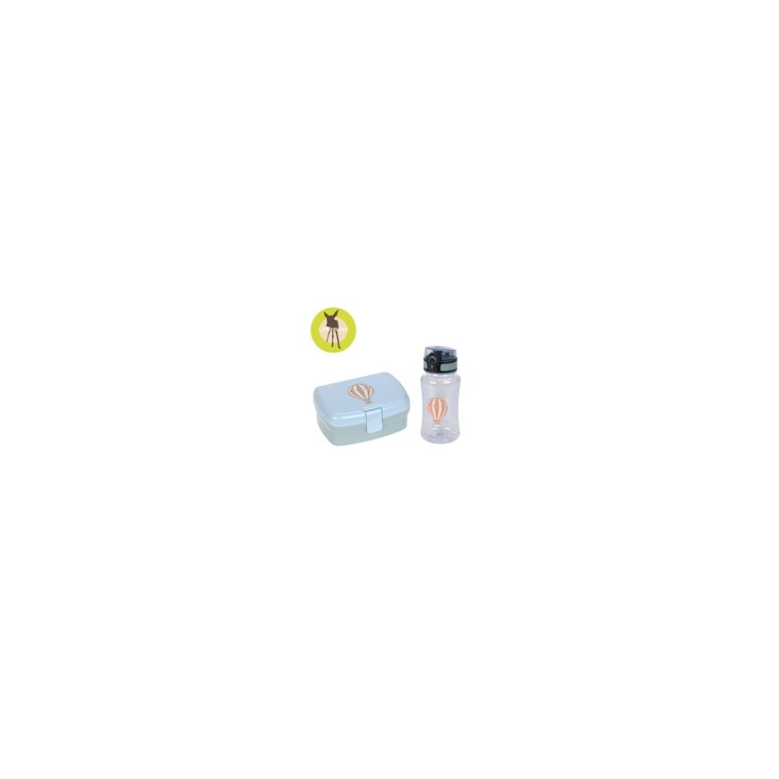 Lassig Tiny Drivers Balon Zestaw Na Lunch: lunchbox + butelka 460ml 12100578650