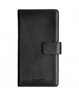 Bugatti L Leather Case - Wallet for Devices 5.1-6'' (7.5 х 15.5 cm) Black