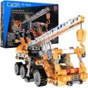Set klocków konstrukcyjnych CaDA 22 cm orange Dźwig Żuraw Chassis budowlany pull back 272 elementy Set klocków konstrukcyjnych CaDA 22 cm orange Dźwig Żuraw Chassis budowlany pull back 272 elementy
