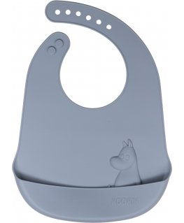 Muumi Silicone -ruokalappu, sky blue